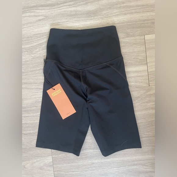 Girlfriend collective black athletic high waisted biker shorts - Picture 1 of 4